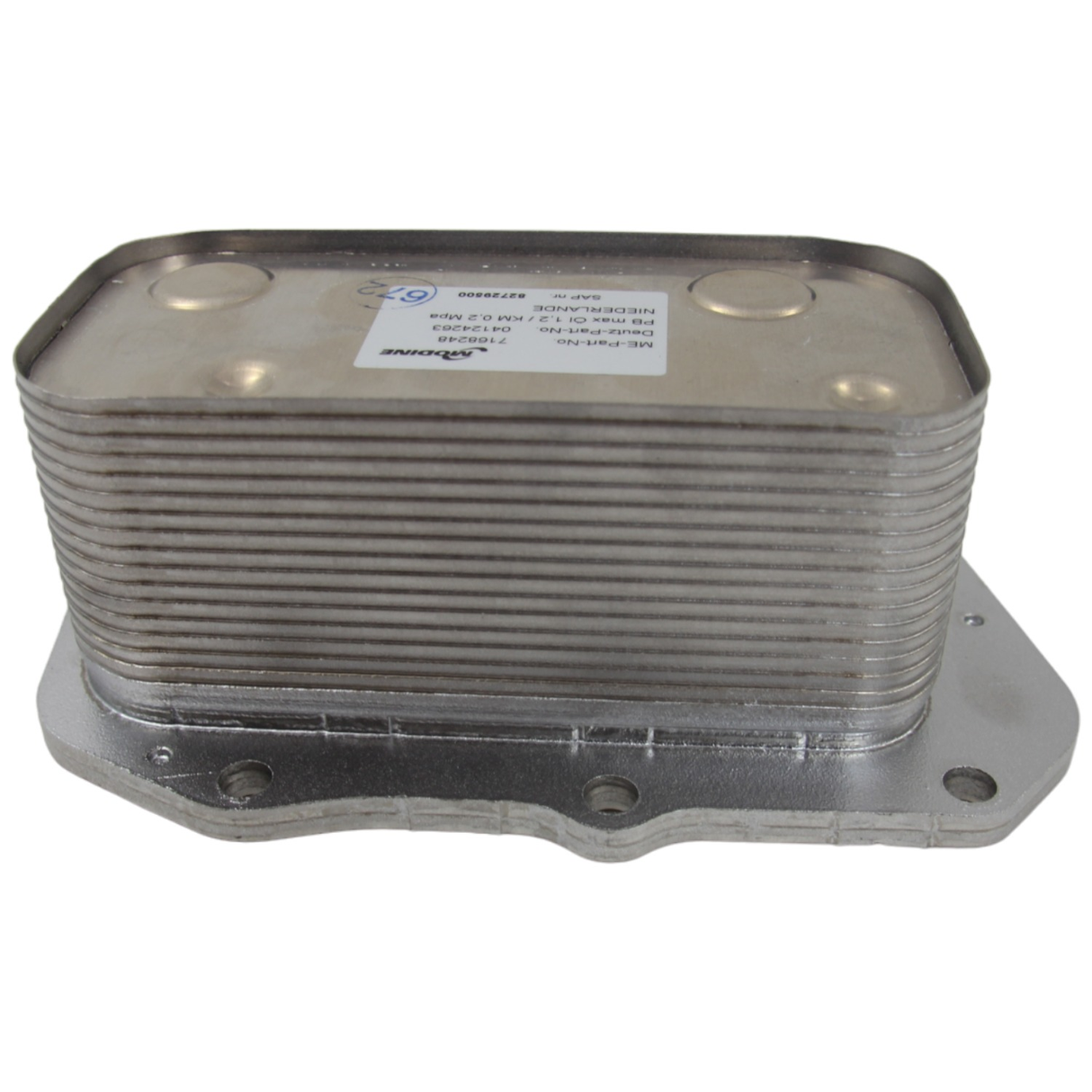 DDP-4124263 Oil Cooler For Deutz TCD 3.6 L4 And TD3.6L4 Diesel Engines