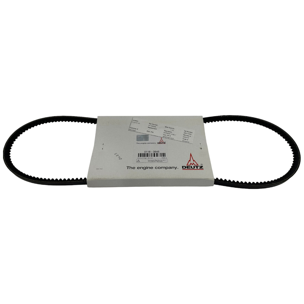 1180846 Narrow V-Belt For Deutz BF4M1013EC Diesel Engines -  Delta Diesel Parts 