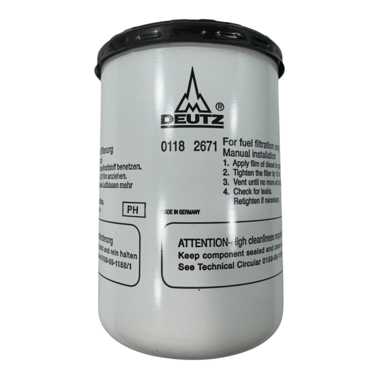 Spin-On Fuel Filter For Deutz TCD2012L042V Diesel Engines