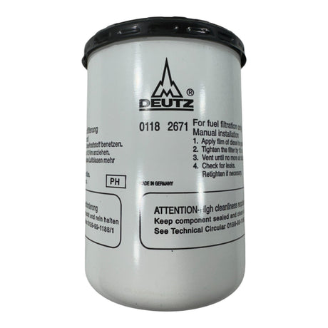 1182671 Spin-On Fuel Filter For Deutz TCD2012L042V Diesel Engines -  Delta Diesel Parts 
