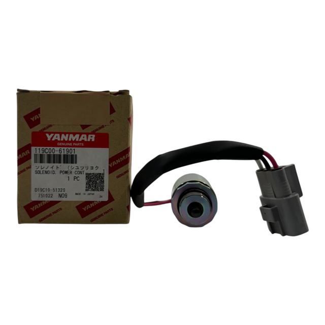 119C00-61901 Governor Power Control Solenoid For Yanmar 3TNV88 Engines -  Delta Diesel Parts 