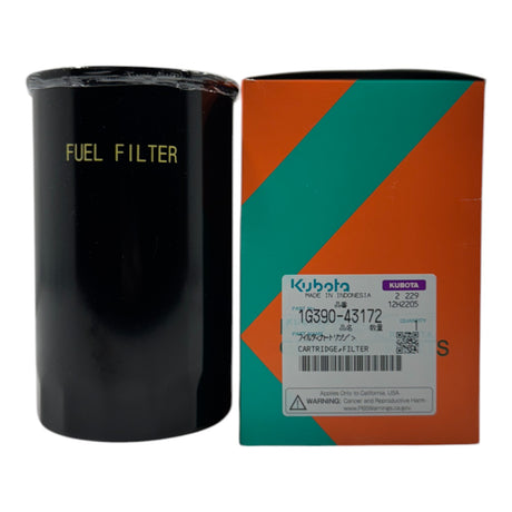 Fuel Filter Cartridge for Kubota V3800, V3600, and V3300 diesel engines